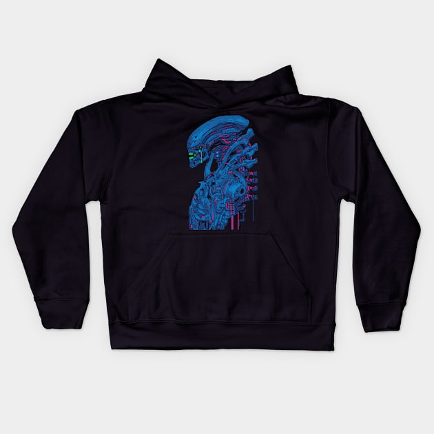 Alien 88020 Kids Hoodie by ToddT